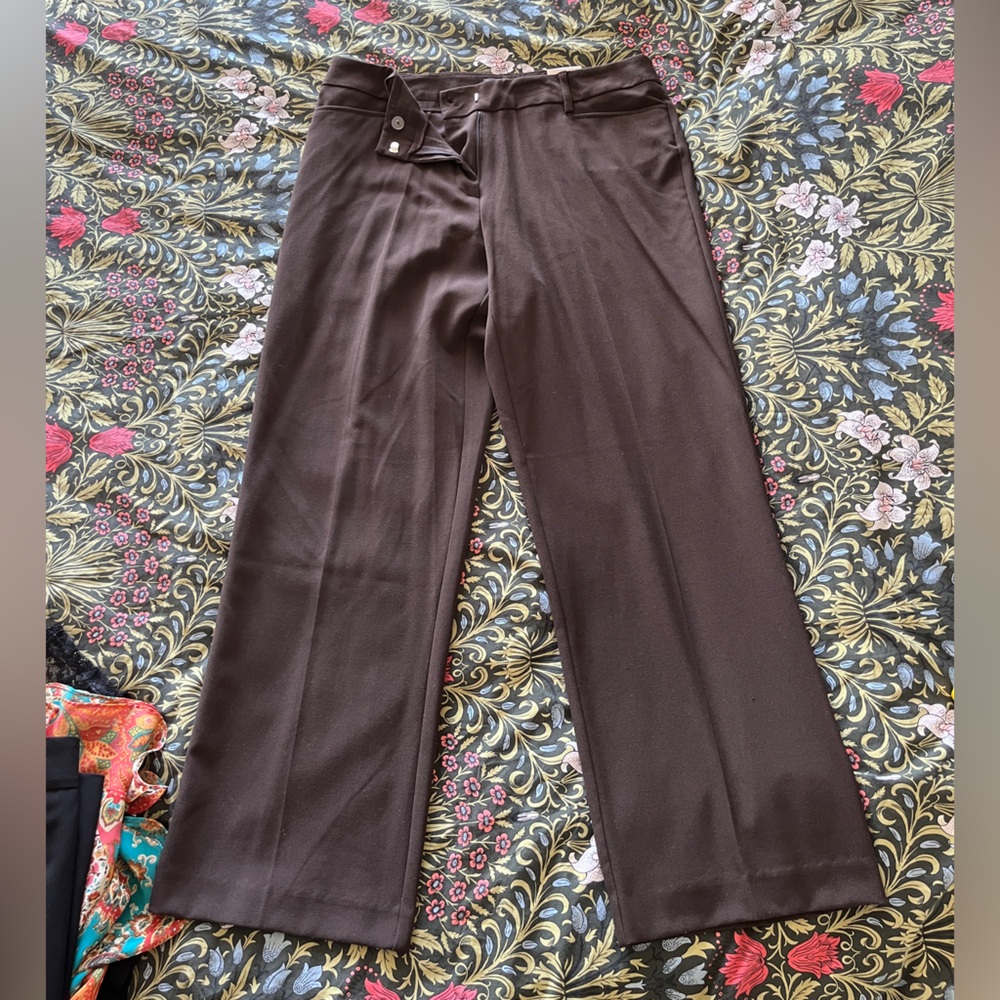 Covington Vanessa Classic Brown Dress Pants - Size 10 Short